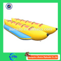 Inflatable 8-passenger inline heavy recreational banana boat, used inflatable pontoon boats